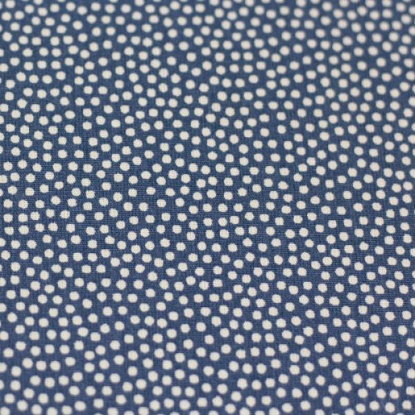 Baumwolle Dotty Jeansblau/Weiß by Swafing